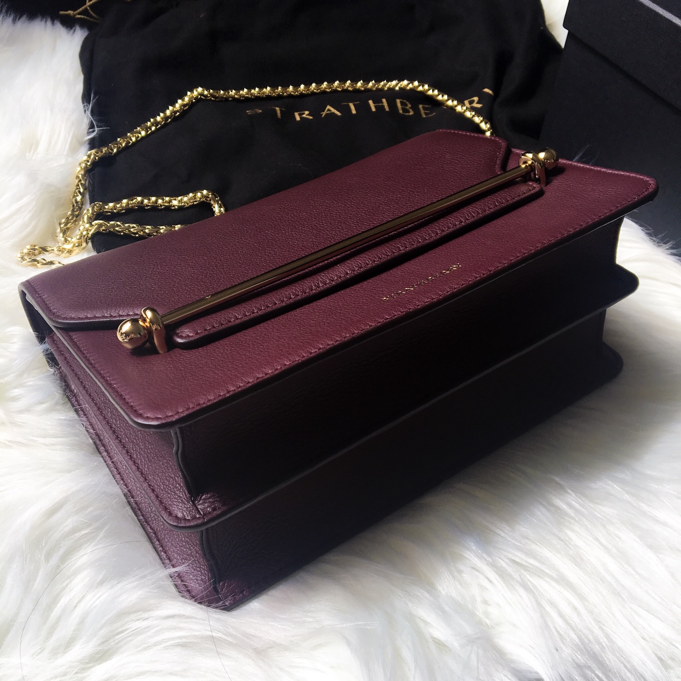 Strathberry - East/West Mini - Crossbody Leather Mini Handbag - Purple