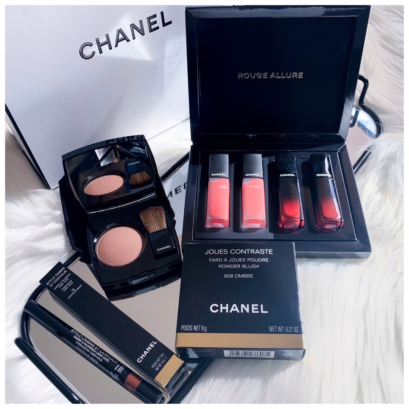CHANEL COFFRET ROUGE ALLURE Limited Edition 837 Rouge Spectaculaire Gift  BOX SET