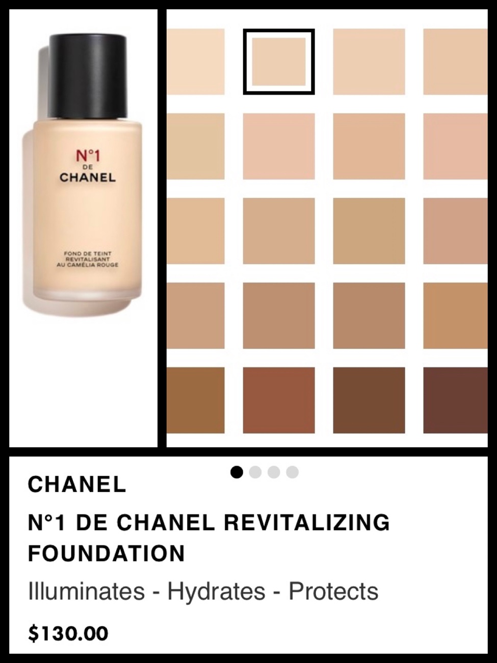 chanel no 1 foundation shades